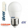 BOMBILLA LED 4W ROSCA E27 ESFERICA 3000-6000K ALVERLAMP