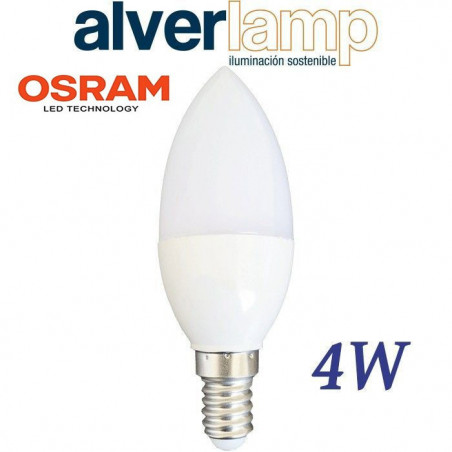 BOMBILLA LED 4W ROSCA E14 VELA 3000-6000K ALVERLAMP