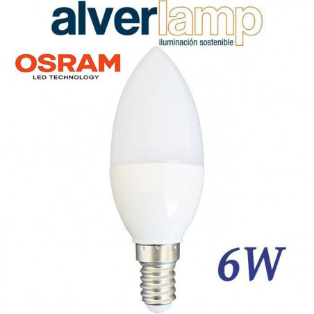 BOMBILLA LED 6W ROSCA E14 VELA 3000-6000K ALVERLAMP