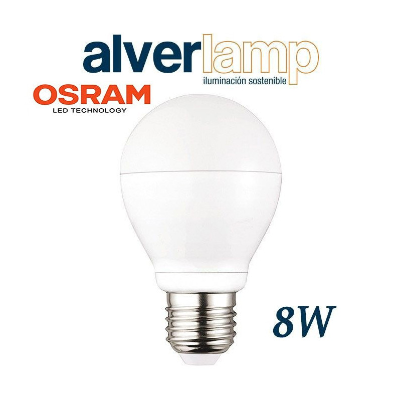BOMBILLA LED 8W ROSCA E27 ESFERICA 3000-6000K ALVERLAMP