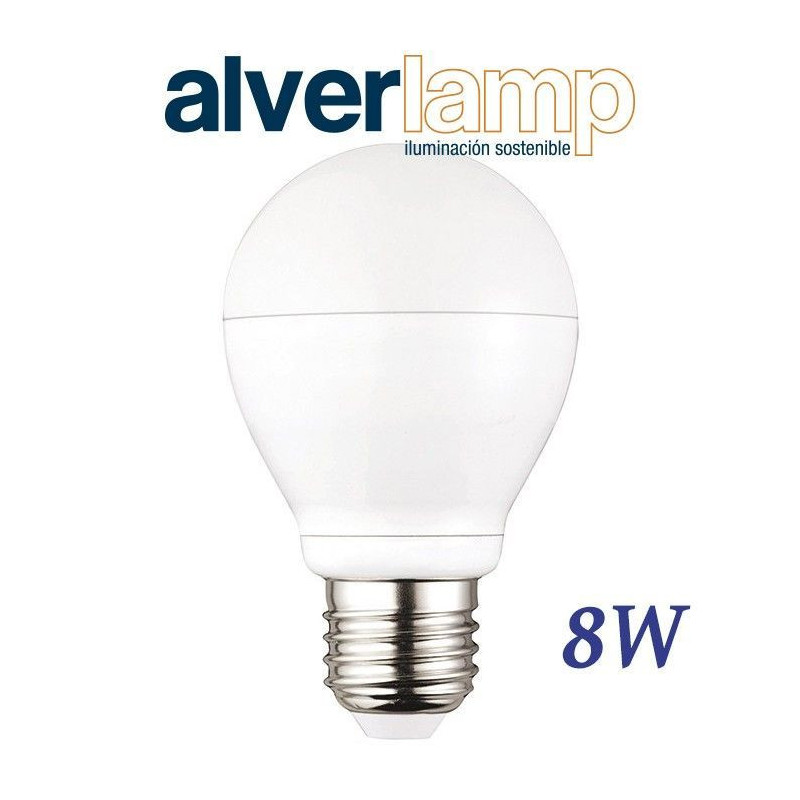 BOMBILLA LED 8W ROSCA E27 SENSOR MOVIMIENTO/NOCHE 6000K ALVERLAMP