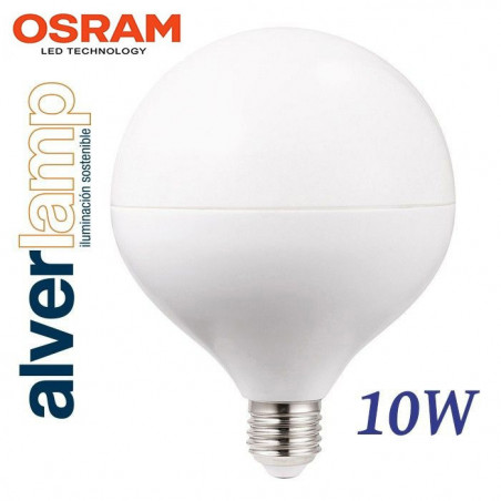 BOMBILLA LED 10W GLOBO ROSCA E27 3000-6000K ALVERLAMP
