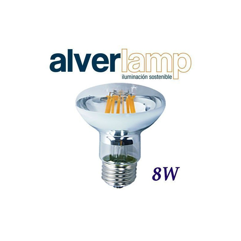 BOMBILLA LED R-80 8W ROSCA E27 CON REFLECTOR ALVERLAMP
